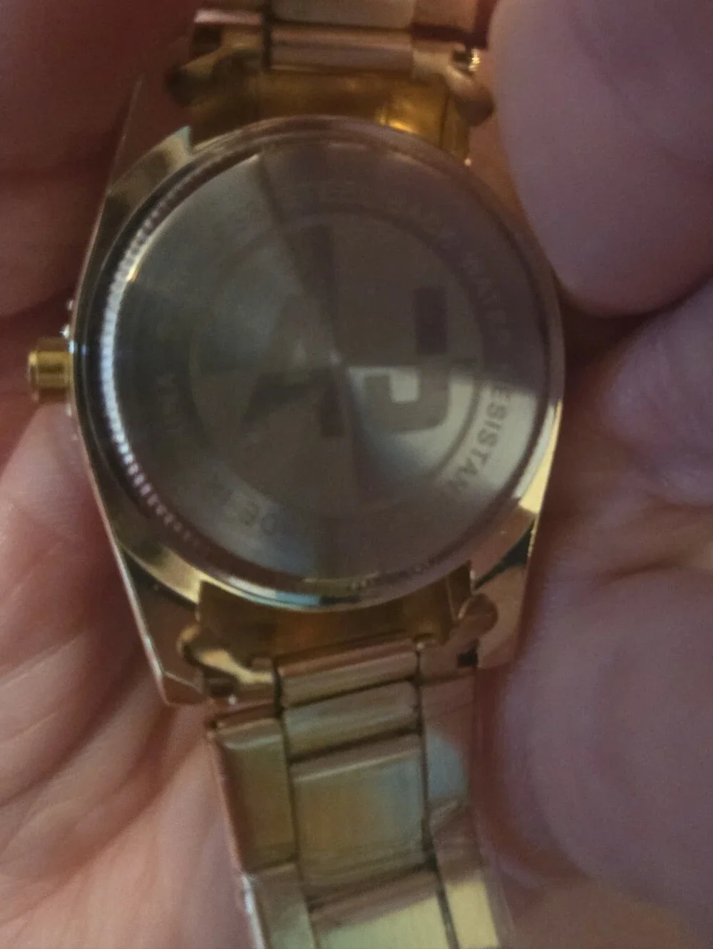 Ladies Gold Tone Dress Watch
